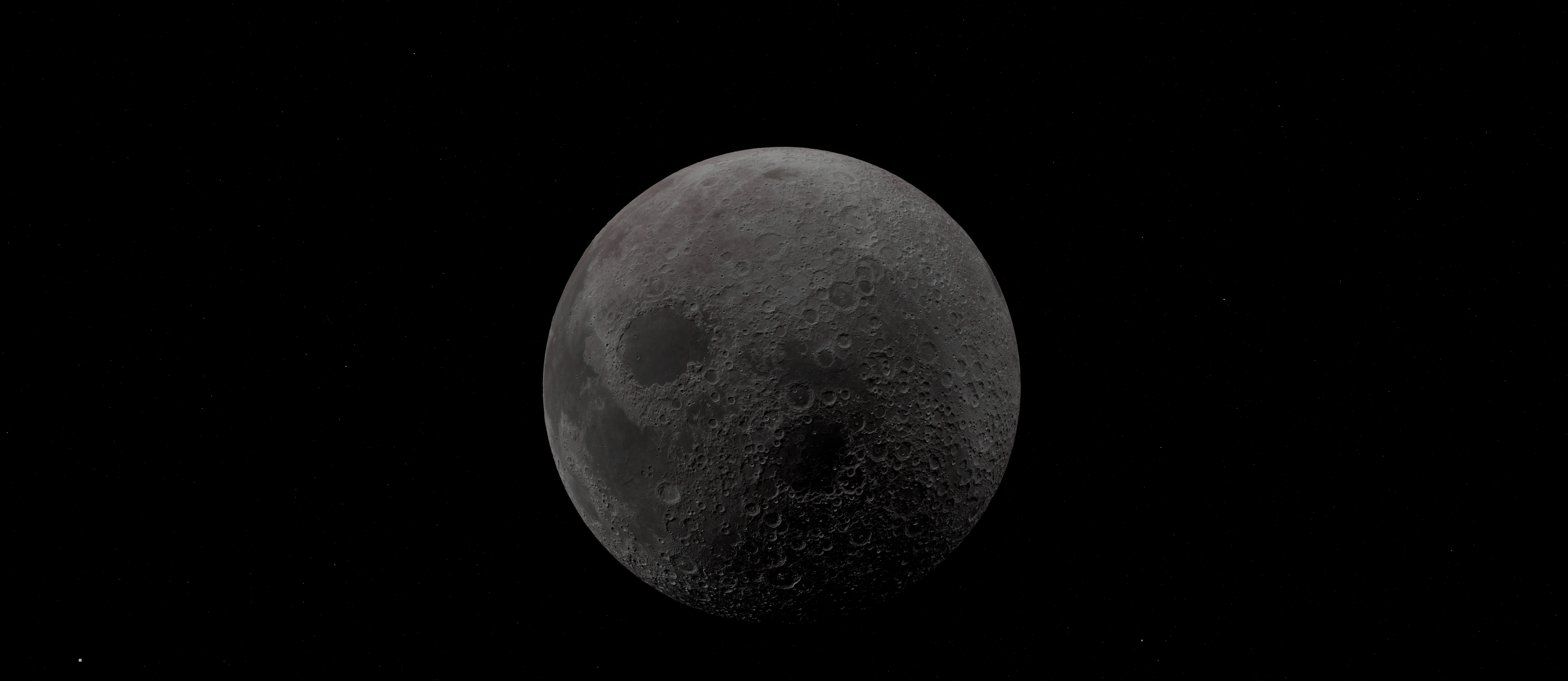 Global view of the lunar digital twin